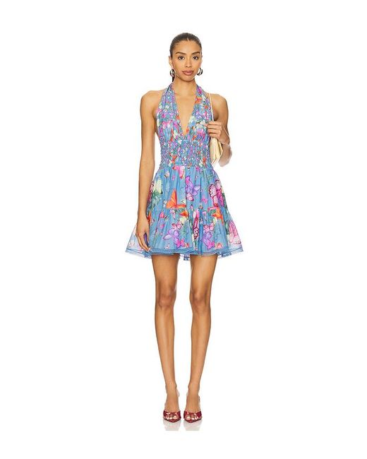 Charo Ruiz Blue Faye Short Dress