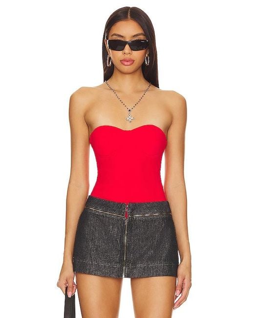 superdown Red Body Mit Bustier Stef
