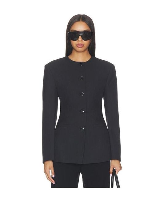 Anine Bing Black Huda Blazer