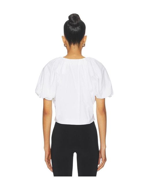 FRAME White Dramatic Sleeve Blouse