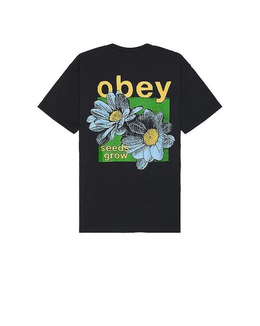 Obey Green Seeds Grow Tee for men