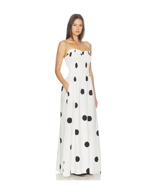 SWF White Ruffled Bodice Maxi Dress