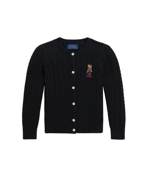 Polo Ralph Lauren Bear ケーブルニットセーター Black