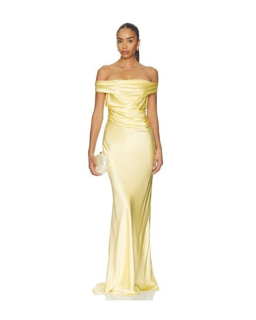 The Sei Metallic Bardot Gown