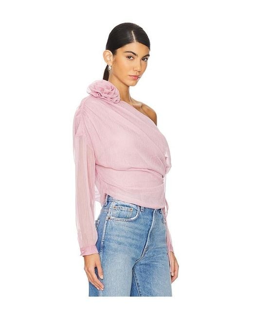 Lovers + Friends Pink Asha Top