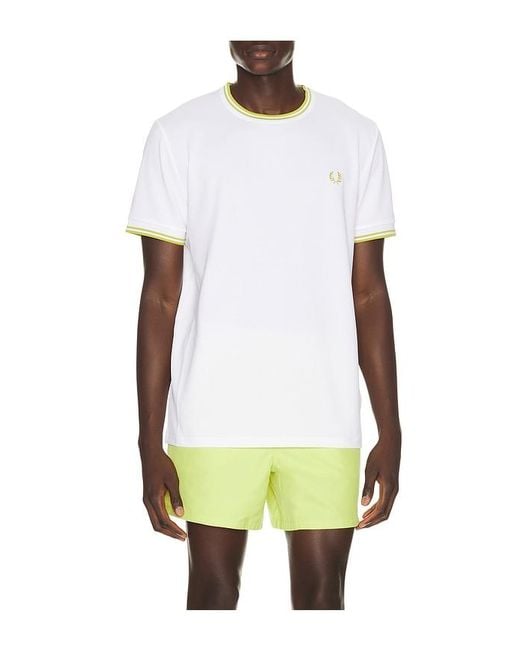 Fred Perry White Tennis T-Shirt for men
