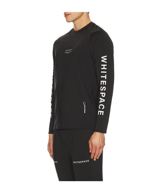 White/space Black Graphene Crew Neck for men