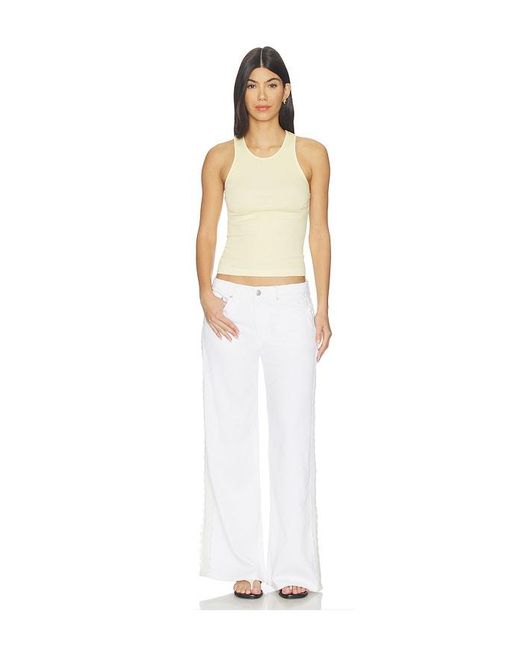 DL1961 White Dl Aura Alex Low Rise Baggy Wide Leg Jeans