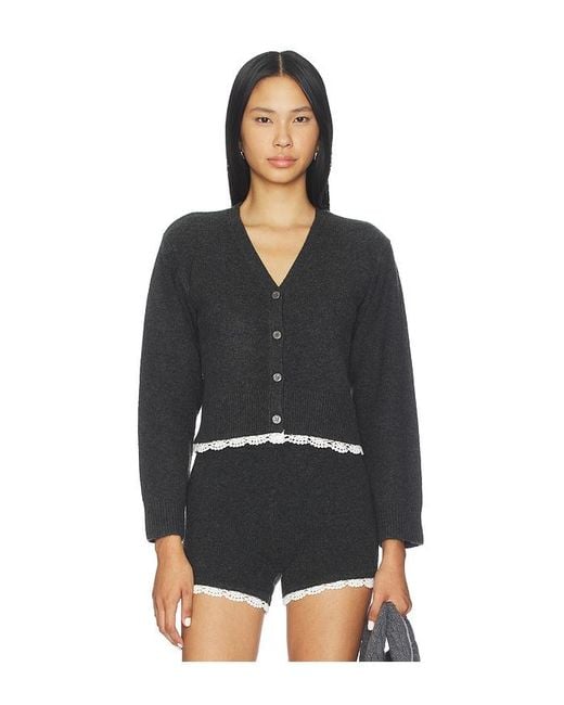 Line & Dot Black Inara Cardigan
