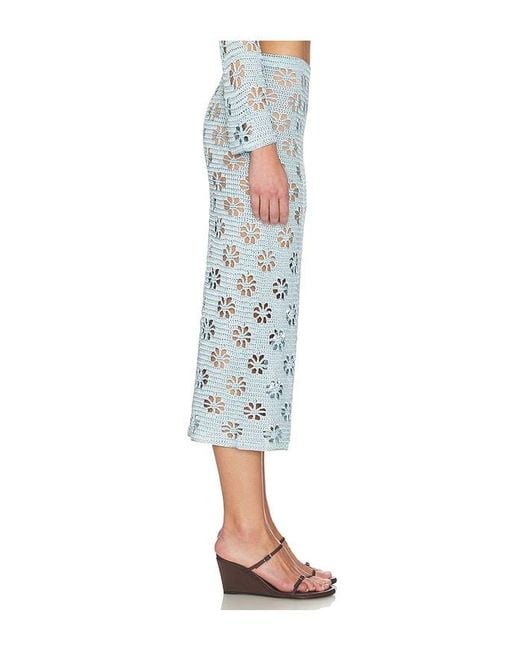 Calle Del Mar Multicolor Floral Crochet Skirt