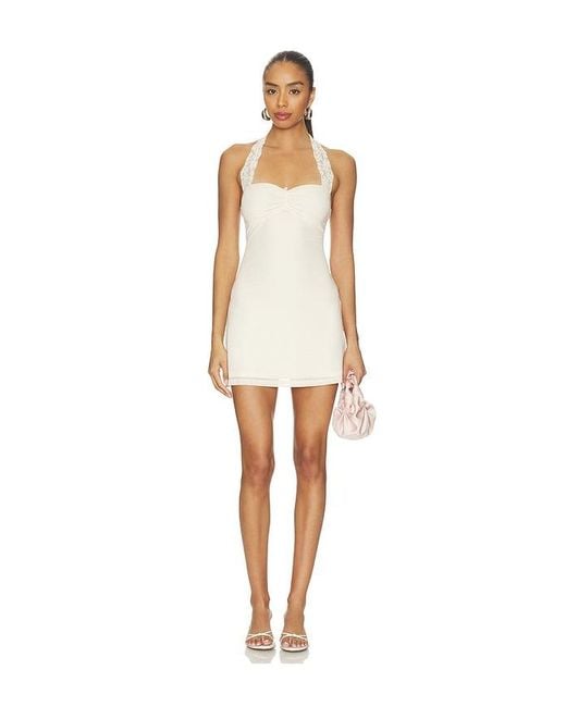 Tiger Mist White Tawny Mini Dress