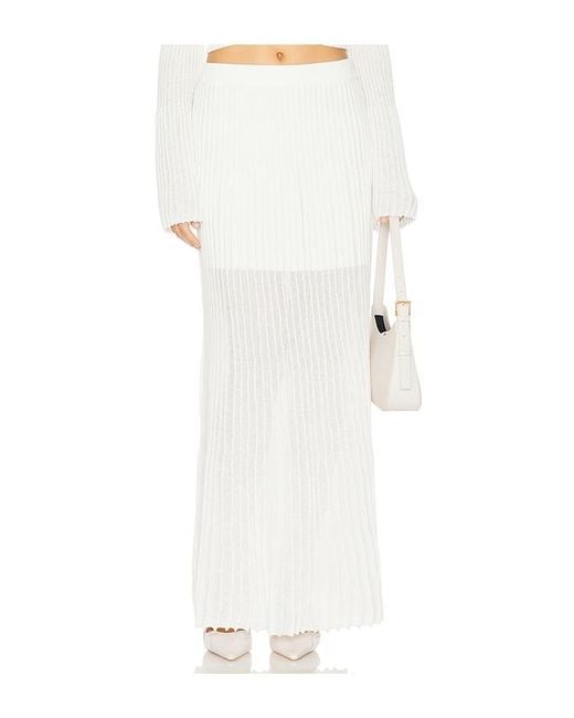 Clea White Manning Knit Skirt