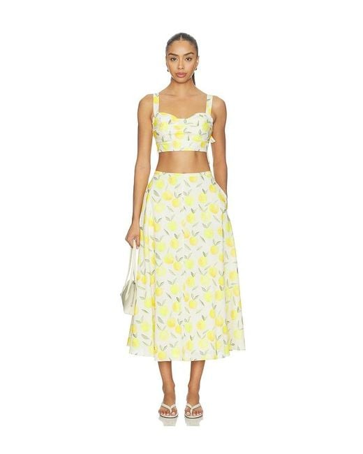 Astr Yellow Myria Skirt