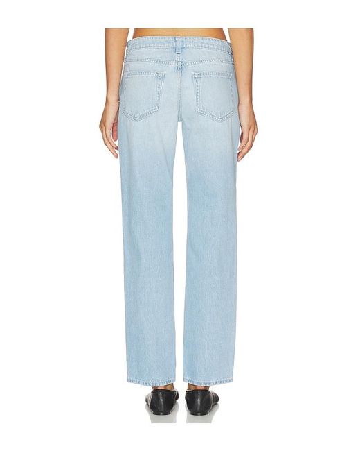 L'Agence Blue Nevia Low Rise Slouch Straight Jean