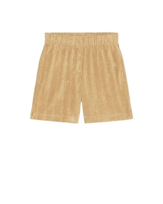 J.Lindeberg Natural Allan Stripe Terry Shorts for men