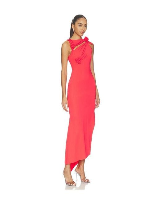 Coperni Red Flower Gown
