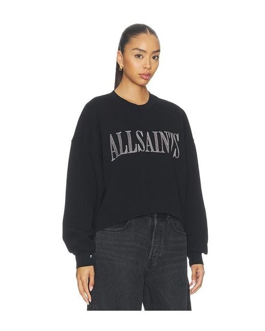 AllSaints Black Dash Lila Sweatshirt