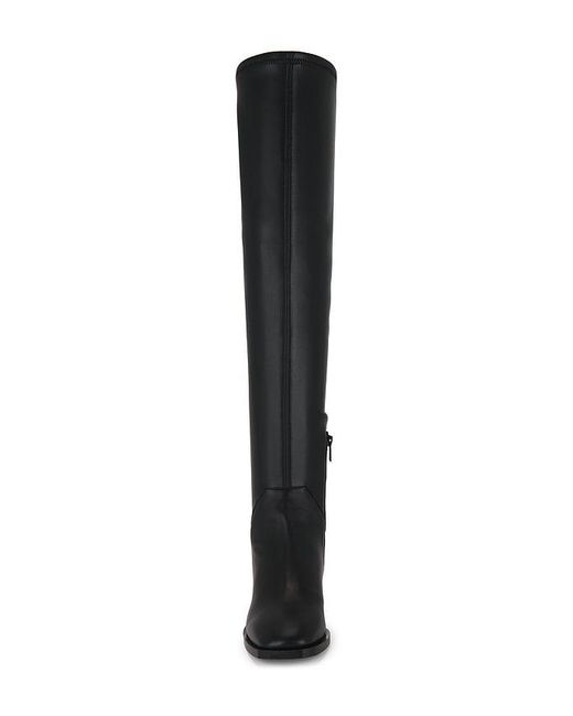AllSaints Black Avril Over The Knee Boot