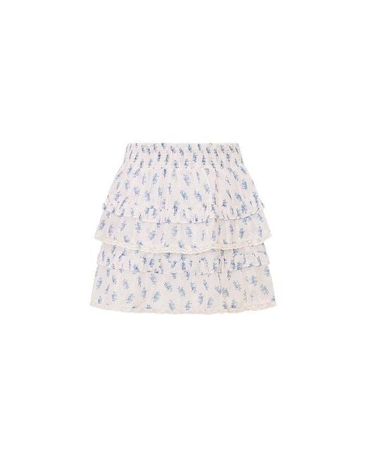 LoveShackFancy White Tween Billie Skirt