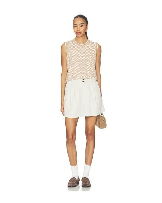 Varley White Tansy Woven Short