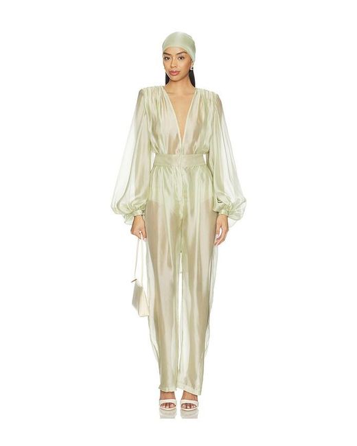 Bronx and Banco White Ashanti Organza Bodysuit