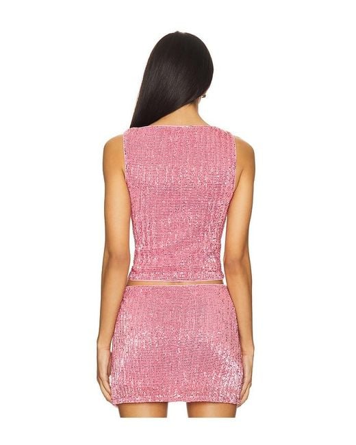 Lovers + Friends Pink Selma Top