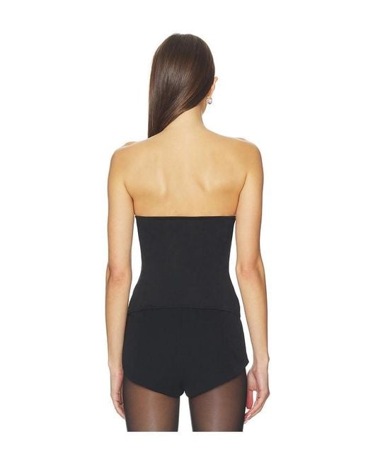 OW Collection Black Reese Corset Top