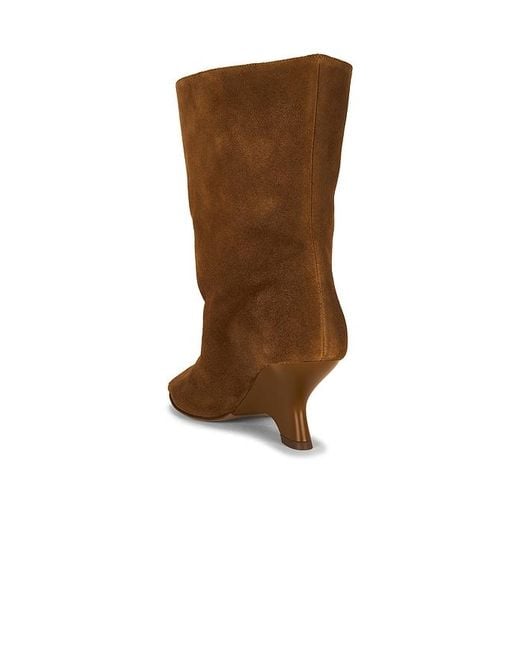 Gia Borghini Brown Gia Heeled Open Toe Boot
