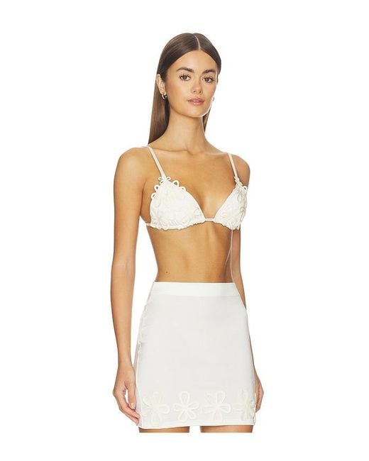 Ancora White Vea Bikini Top