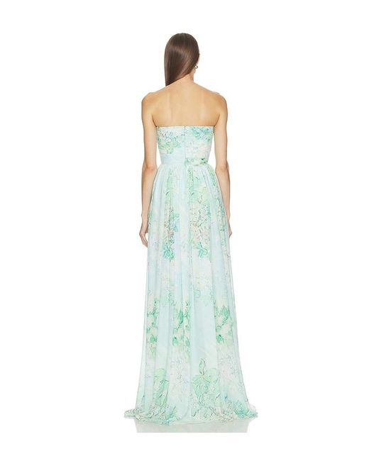 SAU LEE Blue Camille Maxi Dress