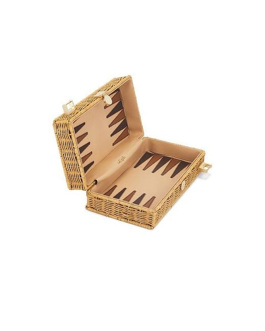Cult Gaia White The Backgammon Clutch