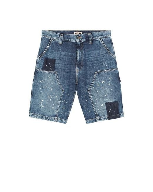 Guess Workwear-Shorts Panel in Blue für Herren