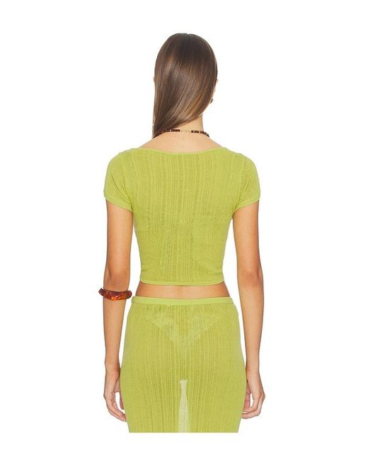 Solid & Striped Yellow The Rianne Top