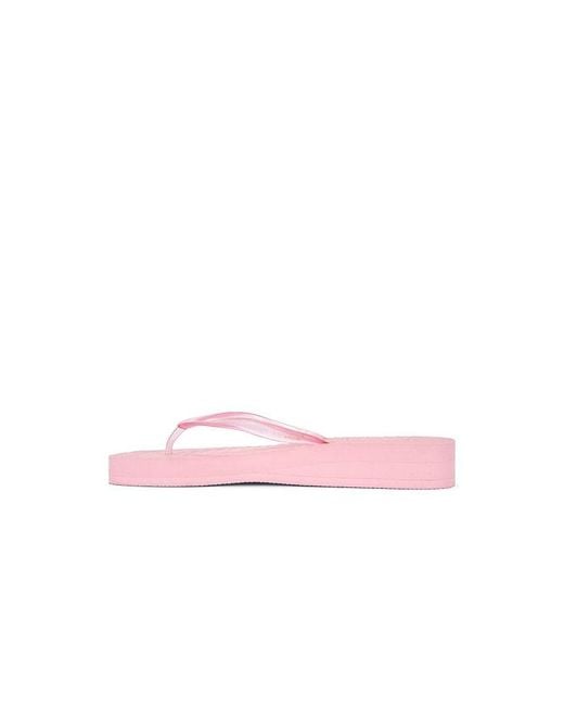 Sleeper Pink Tapered Platform Flip Flop