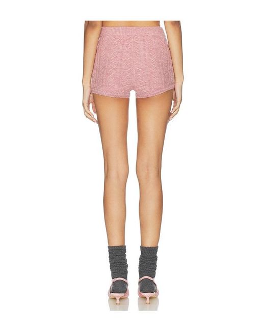 Lovers + Friends White Juliee Knit Short