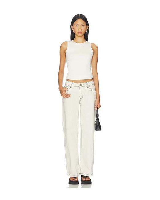 A.Brand White 99 Baggy Jeans