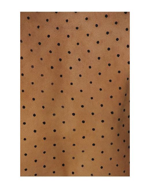 Sans Faff Black Meghan Panelled Polka Silk Blouse
