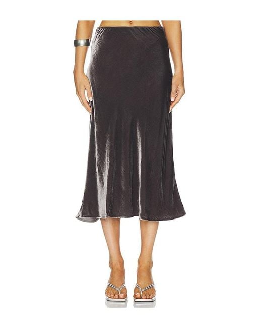 Marques'Almeida Black Bias Midi Skirt