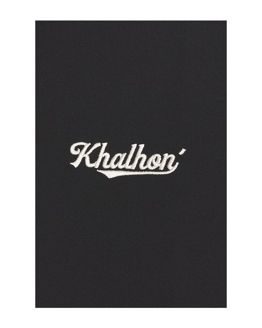 Khalhon Blue Short Sleeve Performance Polo for men
