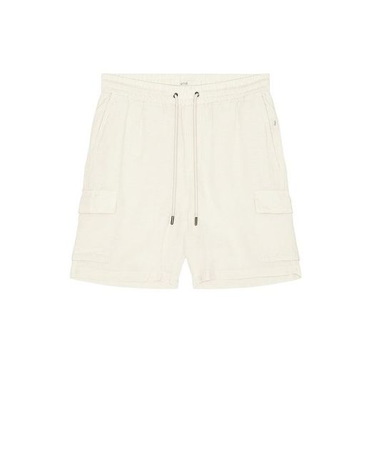 Onia Natural Air Linen Pull On Cargo Short for men