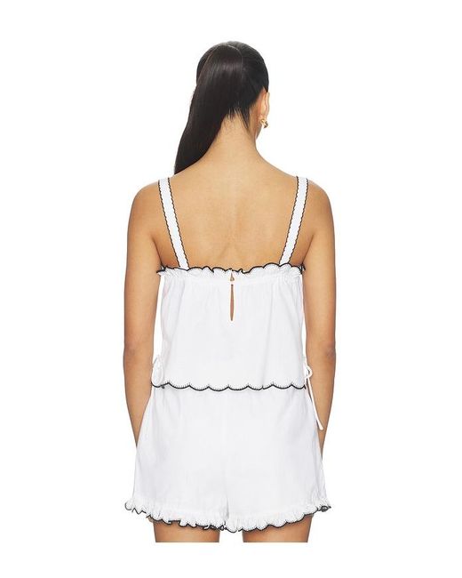 Astr White Sadie Top
