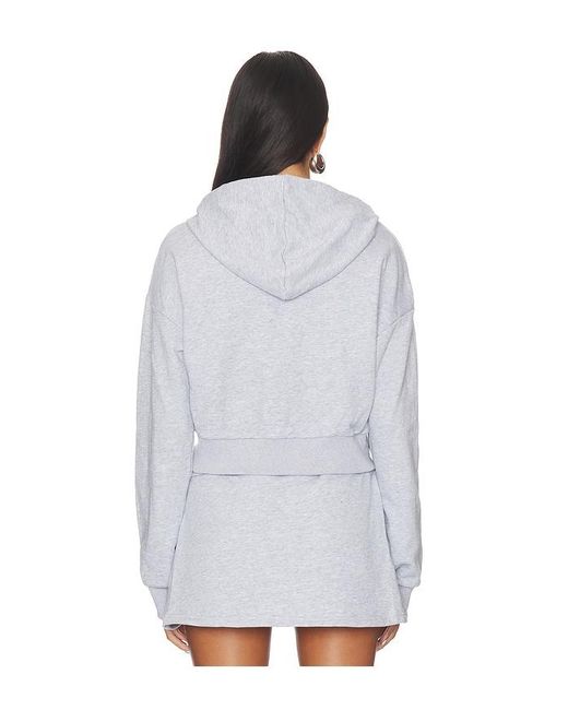 superdown White Kasia Zip Up Hoodie