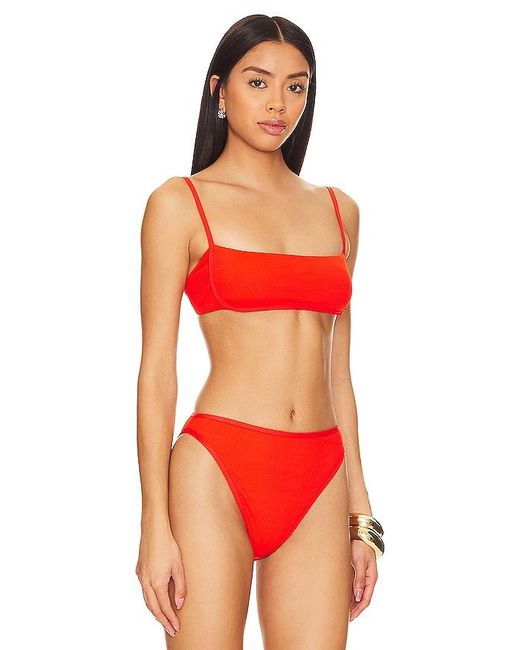 L*Space Red Hazel Bikini Top