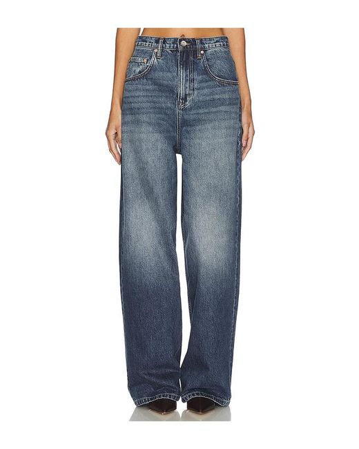 Enya Drop Rise Jeans En Color Denim-Dark Talla (También En 29, 30, 31) GRLFRND de color Blue