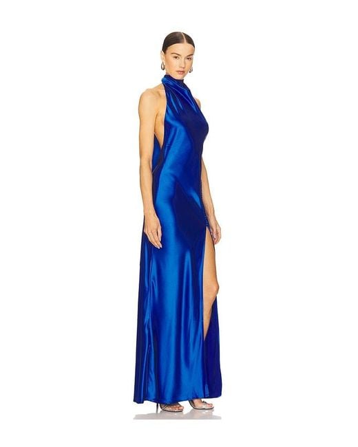 SAU LEE Blue Penelope Gown