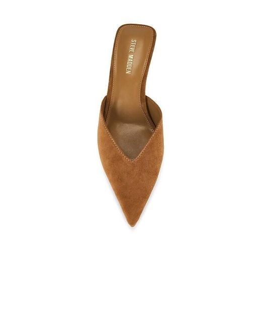 Steve Madden White Mod Mule Pump