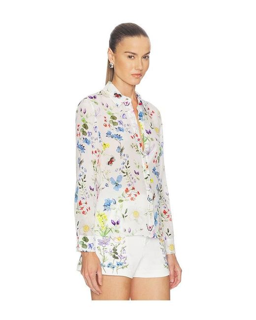 Alice + Olivia White Willa Top