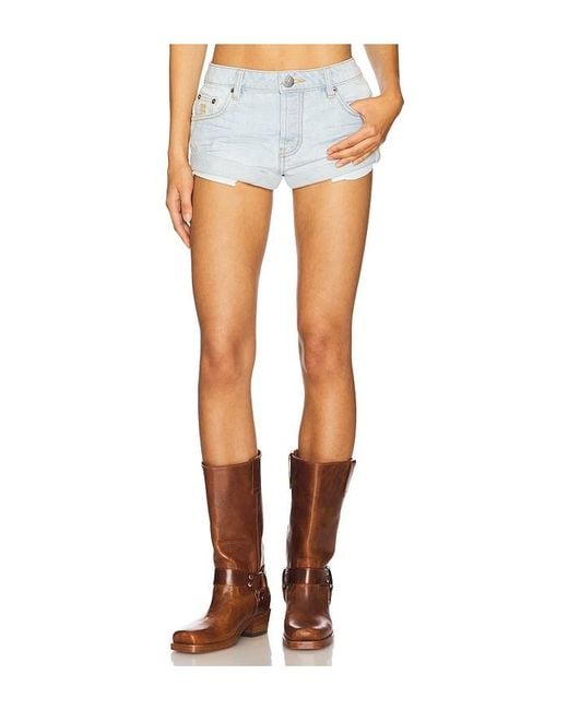 One Teaspoon Blue Bandits Low Waist Denim Short