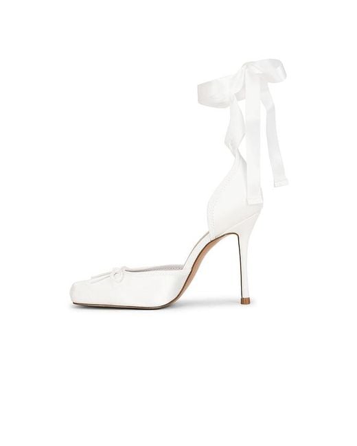 Steve Madden White Larina Heel