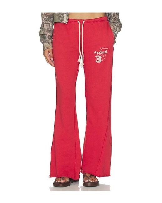 Jaded London Red Cleo Jogger
